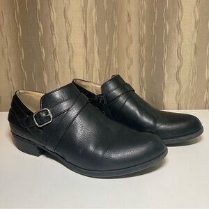 Life Stride Velocity 2.0 Women's 7.5 W Adley Black Comfort Ankle Booties Zip